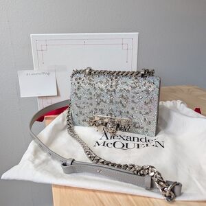 Alexander McQueen Silver Crossbody Bag